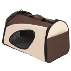Pet Carrier Brown & Beige: 54 X 26 X 30cm (L X W X H) 24 Pet Carrier Brown & Beige: 54 X 26 X 30cm (L X W X H) -Pet Shop 100821 pla tragetasche fg 5116 4 1