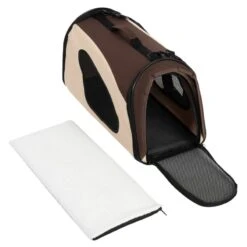 Pet Carrier Brown & Beige: 54 X 26 X 30cm (L X W X H) 40 Pet Carrier Brown & Beige: 54 X 26 X 30cm (L X W X H) -Pet Shop 100821 tragetasche fg 5130 1 1