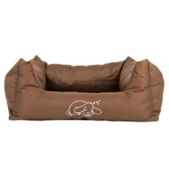 Strong & Soft Dog Bed - Brown 118 X 90 X 24cm (L X W X H) -Pet Shop 104018 pla strong soft bett fg 6427 2