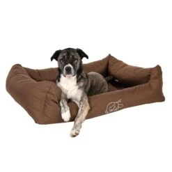 Strong & Soft Dog Bed - Brown 118 X 90 X 24cm (L X W X H) -Pet Shop 104018 strong soft bett fg 6902 3