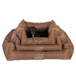 Strong & Soft Dog Bed - Brown 118 X 90 X 24cm (L X W X H) -Pet Shop 104132 104133 104018 fg 6438 3