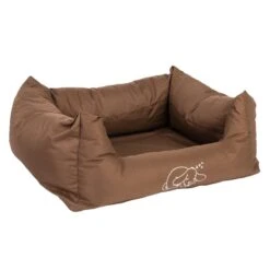 Strong & Soft Dog Bed - Brown 118 X 90 X 24cm (L X W X H)