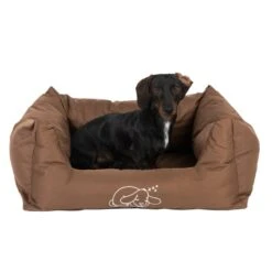 Strong & Soft Dog Bed - Brown 118 X 90 X 24cm (L X W X H) -Pet Shop 104132 strong soft bett fg 6419 6