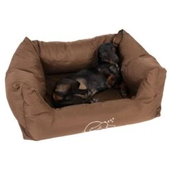 Strong & Soft Dog Bed - Brown 118 X 90 X 24cm (L X W X H) -Pet Shop 104132 strong soft bett fg 6422 3