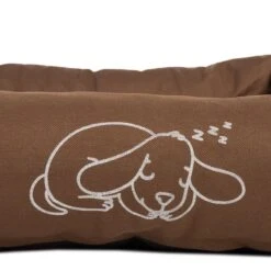 Strong & Soft Dog Bed - Brown 118 X 90 X 24cm (L X W X H) -Pet Shop 104132 strong soft bett fg 6428 3