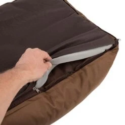 Strong & Soft Dog Bed - Brown 118 X 90 X 24cm (L X W X H) -Pet Shop 104132 strong soft bett fg 6433 0