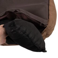 Strong & Soft Dog Bed - Brown 118 X 90 X 24cm (L X W X H) -Pet Shop 104132 strong soft bett fg 6435 3