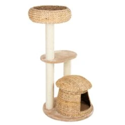 Banana Leaf Bali Cat Tree Beige