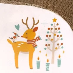 Cardboard Cat Furniture Relax Winter Edition Diameter 39 X (H) 14.5cm -Pet Shop 114576 kratzmoebel relax winter edition fg 2732 8