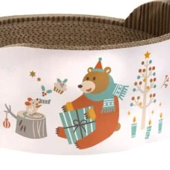 Cardboard Cat Furniture Relax Winter Edition Diameter 39 X (H) 14.5cm -Pet Shop 114576 kratzmoebel relax winter edition fg 2735 2