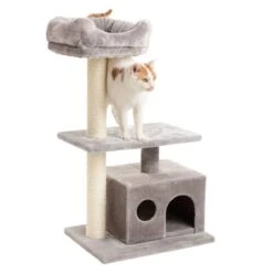 La Digue I Cat Tree Light Grey -Pet Shop 126096 mit katze fg 4498 5