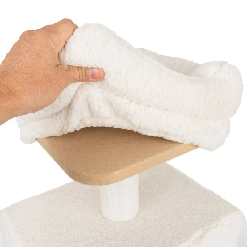 La Digue II Cat Tree Wool White 14 La Digue II Cat Tree Wool White - Image 12