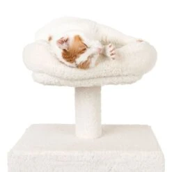 La Digue II Cat Tree Wool White 21 La Digue II Cat Tree Wool White -Pet Shop 126196 mit katze fg 4520 1