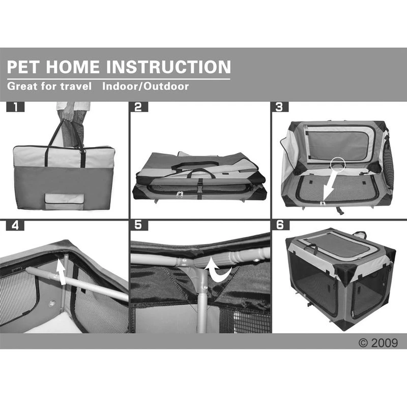 Portable Pet Home M: 76 X 50.5 X 48cm (L X W X H) - Grey 15 Portable Pet Home M: 76 X 50.5 X 48cm (L X W X H) - Grey - Image 13