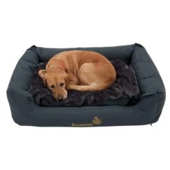 Dog Bed Sleepy Time Grey With Cushion 80 X 65 X 30 Cm (L X W X H) -Pet Shop 145210 sleepy time grau hund1 062013 5