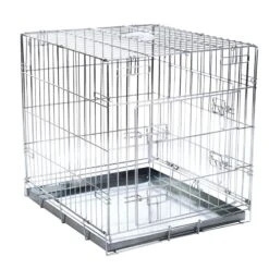 Double Door Crate With Cushion L: 89 X 60 X 66 Cm (L X W X H) -Pet Shop 17430 PLA Transportkaefig Double Door L78 FG 1 1 4