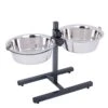 Dog Bowl Stand With 2 Stainless Steel Bowls 2 X 4.2 L 2 Dog Bowl Stand With 2 Stainless Steel Bowls 2 X 4.2 L -Pet Shop 313523 kumar hundebar inklusive 2 edelstahln pfe 01 dsc5827 7 2