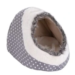White Dots Snuggle Den 40 X 40 X 28 Cm (L X W X H)