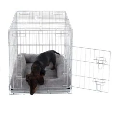 Double Door Crate With Cushion L: 89 X 60 X 66 Cm (L X W X H) -Pet Shop 366511 kuschelkissen fuer transportkaefig 12 07 2013 2 2