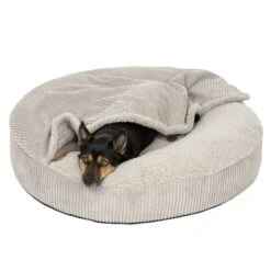 Flocke Dog Bed Grey Replacement Cover (125cm Diameter) -Pet Shop 378796 spare cover flocke with blanket m fg 4750 0
