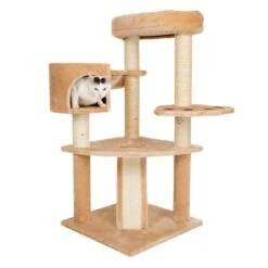 Bear's Den Cat Tree Light Grey 35 Bear's Den Cat Tree Light Grey -Pet Shop 49702 kratzbaum baerenhoehle fg 4768 5