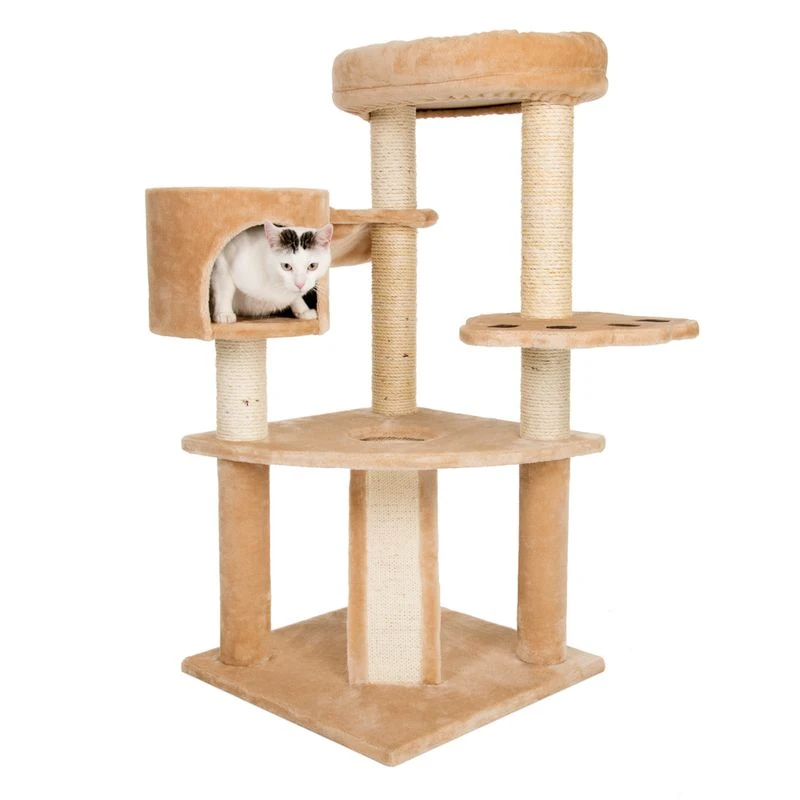 Bear's Den Cat Tree Light Grey 17 Bear's Den Cat Tree Light Grey - Image 15