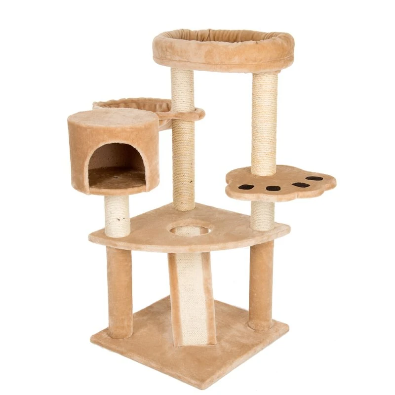 Bear's Den Cat Tree Light Grey 4 Bear's Den Cat Tree Light Grey - Image 2