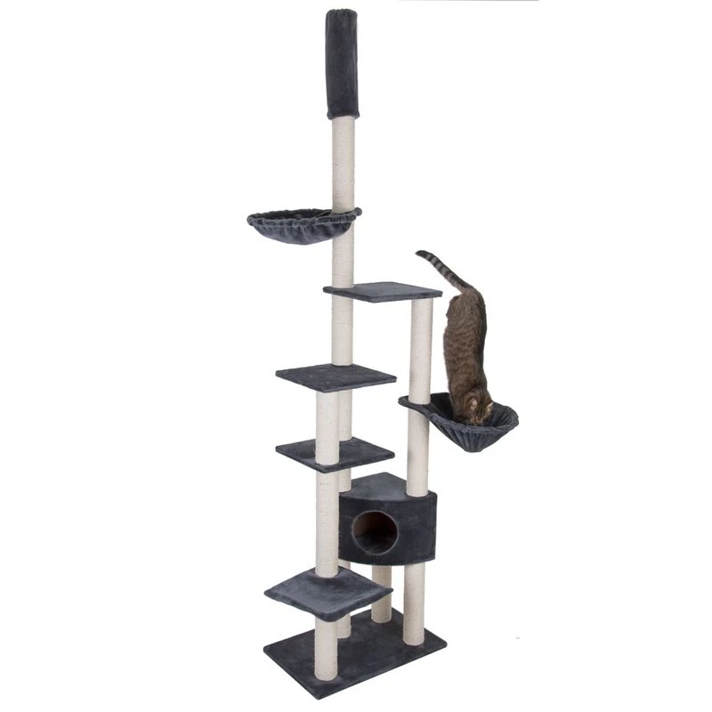 Atlas Cat Tree Grey 5 Atlas Cat Tree Grey - Image 3
