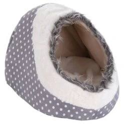 White Dots Snuggle Den 40 X 40 X 28 Cm (L X W X H) -Pet Shop 57017 PLA Kuschelhoehle White Dots FG30 White Dots Kuschelhoehle 1 5