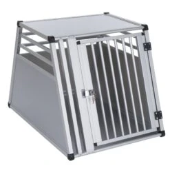 AluRide Dog Crate Size M: 92 X 65 X 65 Cm (L X W X H) -Pet Shop 58714 pla autohundebox aluride m 11 19 3 1 2