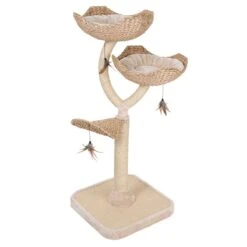 Flower Cat Tree Cream