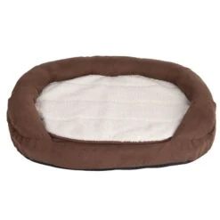 Oval Memory Foam Dog Bed - Brown 118 X 74 X 24 Cm (L X W X H) -Pet Shop 67053 hundebett memory oval braun fg 3290 6