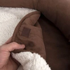 Oval Memory Foam Dog Bed - Brown 118 X 74 X 24 Cm (L X W X H) -Pet Shop 67053 hundebett memory oval braun fg 3292 4