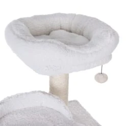 Fluffy II Cat Tree Wool White -Pet Shop 69897 la digue fg 0494 3