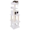 Fluffy II Cat Tree Wool White -Pet Shop 69897 la digue fg 0515 8