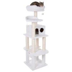 Fluffy II Cat Tree Wool White