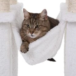 Fluffy II Cat Tree Wool White -Pet Shop 69897 la digue fg 0531 1