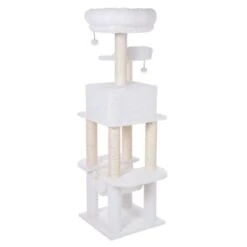 Fluffy II Cat Tree Wool White -Pet Shop 69897 pla la digue wollweiss fg 0490 6