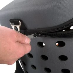 Collapsible Transport Case Grey & Orange: 42 X 32 X 30cm (L X W X H) -Pet Shop 70946 falttransporttasche fg 6722 2