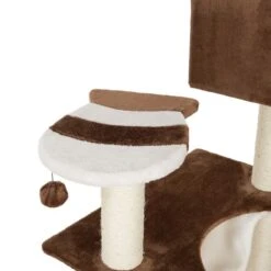 Gingerbread House Cat Tree With Ladder Dark Brown -Pet Shop 72045 knusperhaeuschen braun fg 9451 6