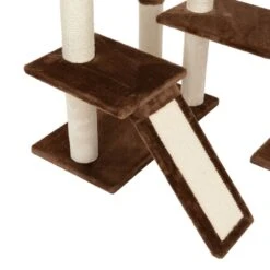Gingerbread House Cat Tree With Ladder Dark Brown -Pet Shop 72045 knusperhaeuschen braun fg 9456 5
