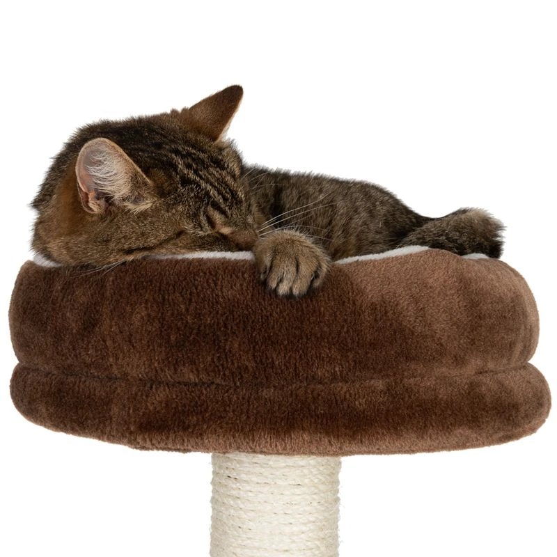 Gingerbread House Cat Tree With Ladder Beige 10 Gingerbread House Cat Tree With Ladder Beige - Image 8