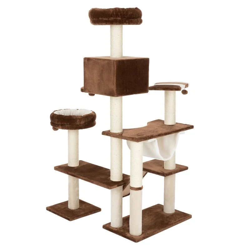 Gingerbread House Cat Tree With Ladder Beige 4 Gingerbread House Cat Tree With Ladder Beige - Image 2