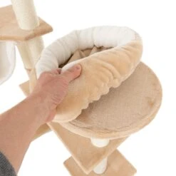 Gingerbread House Cat Tree With Ladder Dark Brown -Pet Shop 72124 knusperhaeuschen beige fg 9513 9