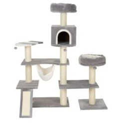 Gingerbread Cat Tree With Ladder - XXL Grey -Pet Shop 72125 knusperhaeuschen xxl fg 9383 0