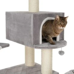 Gingerbread Cat Tree With Ladder - XXL Grey -Pet Shop 72125 knusperhaeuschen xxl fg 9434 9