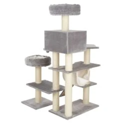 Gingerbread Cat Tree With Ladder - XXL Grey -Pet Shop 72125 pla knusperhaeuschen xxl fg 9387 3