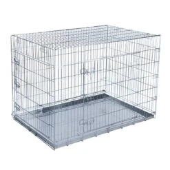 Double Door Crate L: 89 X 60 X 66cm (L X W X H) 28 Double Door Crate L: 89 X 60 X 66cm (L X W X H) -Pet Shop 73851 pla transportkaefig double door fg 0561 7