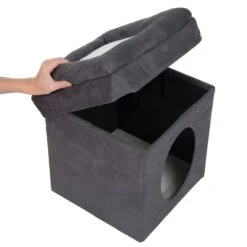 Collapsible Cube Cat Den 39 X 39 X 42 Cm (L X W X H) 20 Collapsible Cube Cat Den 39 X 39 X 42 Cm (L X W X H) -Pet Shop 75294 foldable cube fg 3686 6