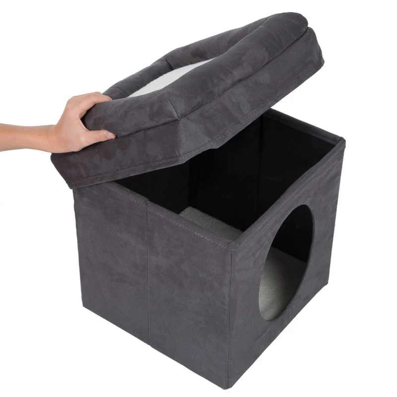 Collapsible Cube Cat Den 39 X 39 X 42 Cm (L X W X H) 7 Collapsible Cube Cat Den 39 X 39 X 42 Cm (L X W X H) - Image 5